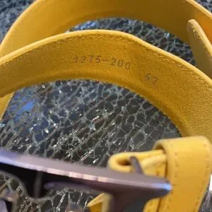 Escada | Accessories | Yellow Escada Supple Suede Belt Euc  display picture 1
